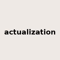 actualization