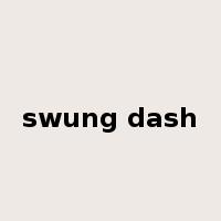 swung dash是什么意思