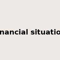 financial situation是什么意思