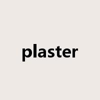 plaster是什么意思