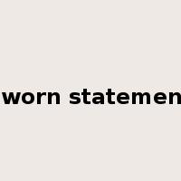 sworn statement