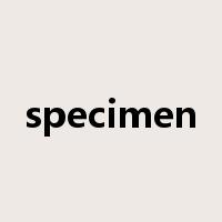 specimen是什么意思