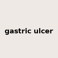 gastric ulcer是什么意思