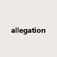 allegation