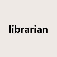 librarian是什么意思