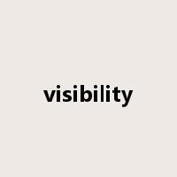 visibility是什么意思