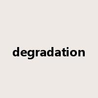 degradation是什么意思