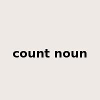 count noun是什么意思