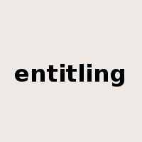 entitling是什么意思