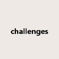 challenges是什么意思