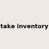 take inventory