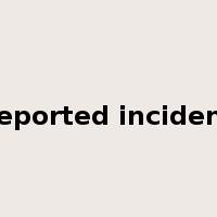 reported incident是什么意思