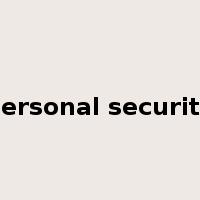 personal security是什么意思