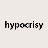 hypocrisy