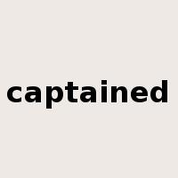 captained是什么意思