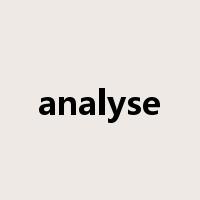 analyse是什么意思