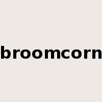 broomcorn是什么意思