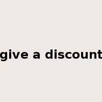 give a discount是什么意思