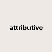 attributive