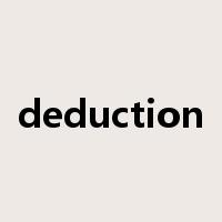 deduction