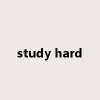 study hard是什么意思