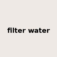 filter water是什么意思