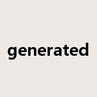 generated是什么意思