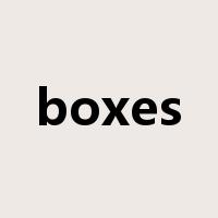 boxes是什么意思