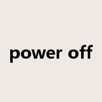 power off是什么意思