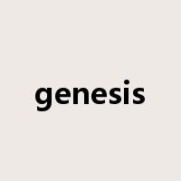 genesis是什么意思