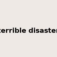 terrible disaster是什么意思