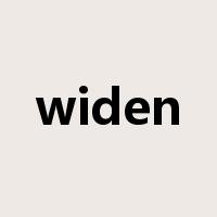 widen