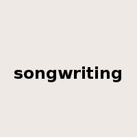 songwriting是什么意思