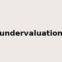 undervaluation是什么意思