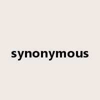 synonymous是什么意思