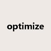 optimize是什么意思