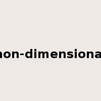 non-dimensional是什么意思