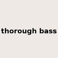 thorough bass