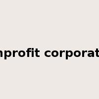 nonprofit corporation是什么意思