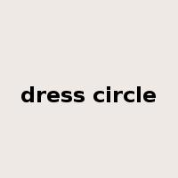 dress circle是什么意思