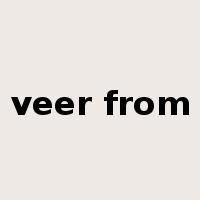 veer from是什么意思