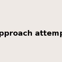 approach attempt是什么意思