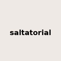 saltatorial是什么意思