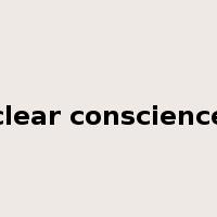 clear conscience是什么意思