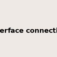 interface connection是什么意思