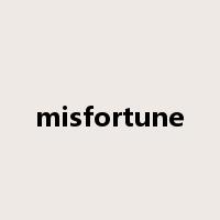 misfortune是什么意思