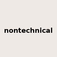 nontechnical是什么意思