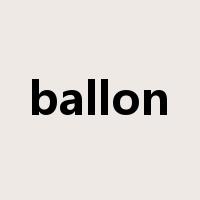 ballon是什么意思