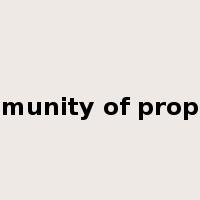 community of property是什么意思