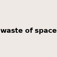 waste of space是什么意思